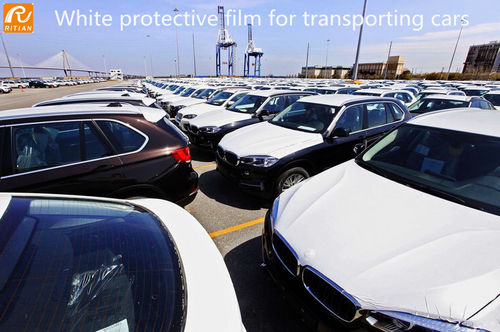 Ultime notizie aziendali su Automobile bianca che dipinge film protettivo per il trasporto delle automobili