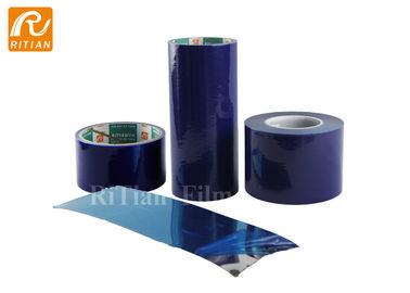 Nessun colore medio del blu dell'adesivo 30-100 Mic dell'involucro di plastica del film protettivo del PE di permesso della colla