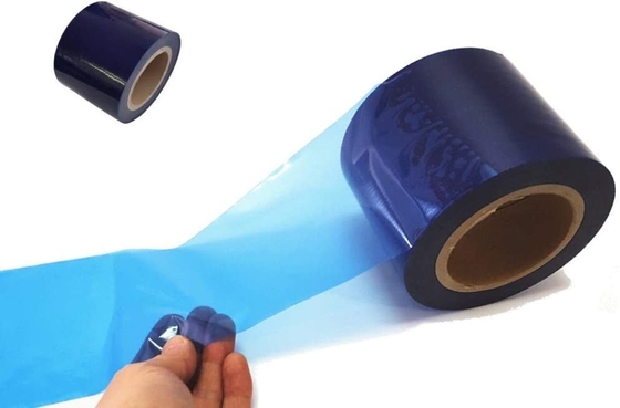 Un buon prezzo. Film infrangibile del film protettivo della finestra dello stampaggio mediante soffiatura del vinile di segretezza dell'involucro di film della finestra blu del rotolo in linea