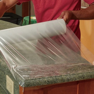 Un buon prezzo. Il PE trasparente del pavimento del marmo del protettore del controsoffitto del granito protegge film di plastica della protezione del legno duro del film il chiaro in linea