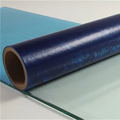Film plastico trasparente blu fabbricante cinese del PE di prezzi di meglio del campione libero degli sbocchi di fabbrica per la finestra di vetro o la porta