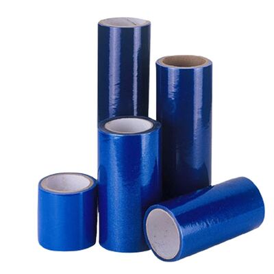 Un buon prezzo. Pellicola protettiva PE a trasparenza blu con resistenza ai raggi UV 6 mesi e resistenza all'adesione 0,05 - 0,25 N/cm per applicazioni industriali in linea