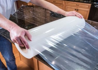 Un buon prezzo. Anti permesso del graffio del chiaro di colore del marmo film di protezione nessuna colla per granito in linea